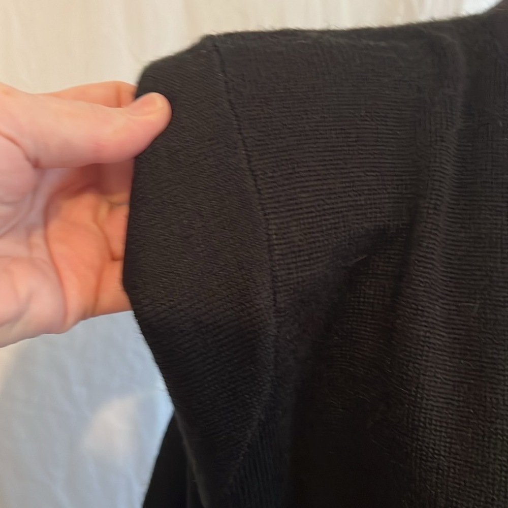 Ivana Ladies Black Sweater Dress Vintage Long Sleeve Large - Picture 4 of 7